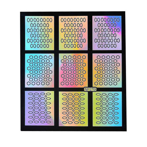 GLAM™BOW, HEXAGON NAIL ART VINYLS