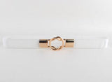 Fashion women's belt elastic gold circle