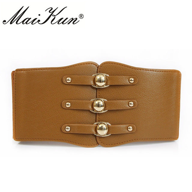 Western Elastic Leather Belts