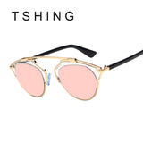 Classic Rose Gold Cat Eye Sunglasses