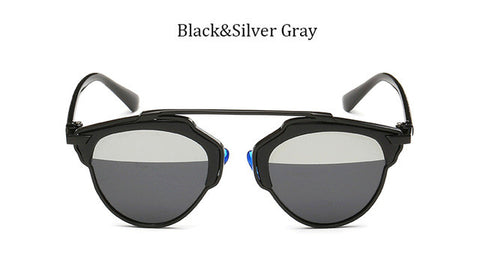 Classic Rose Gold Cat Eye Sunglasses