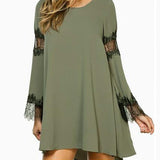 Ladies Chiffon Baggy Long Sleeve Dress