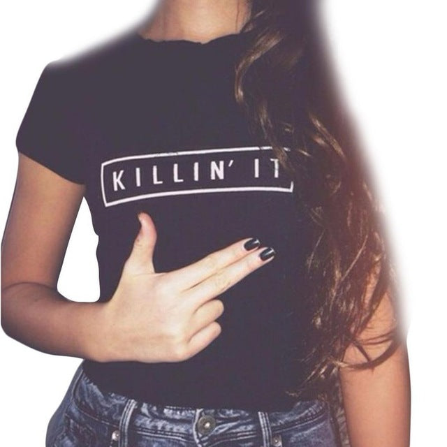 Fashion Summer T shirt Sexy Slim