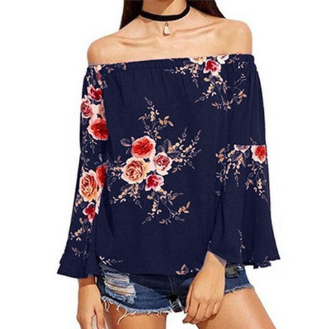 Slash Neck Blouse