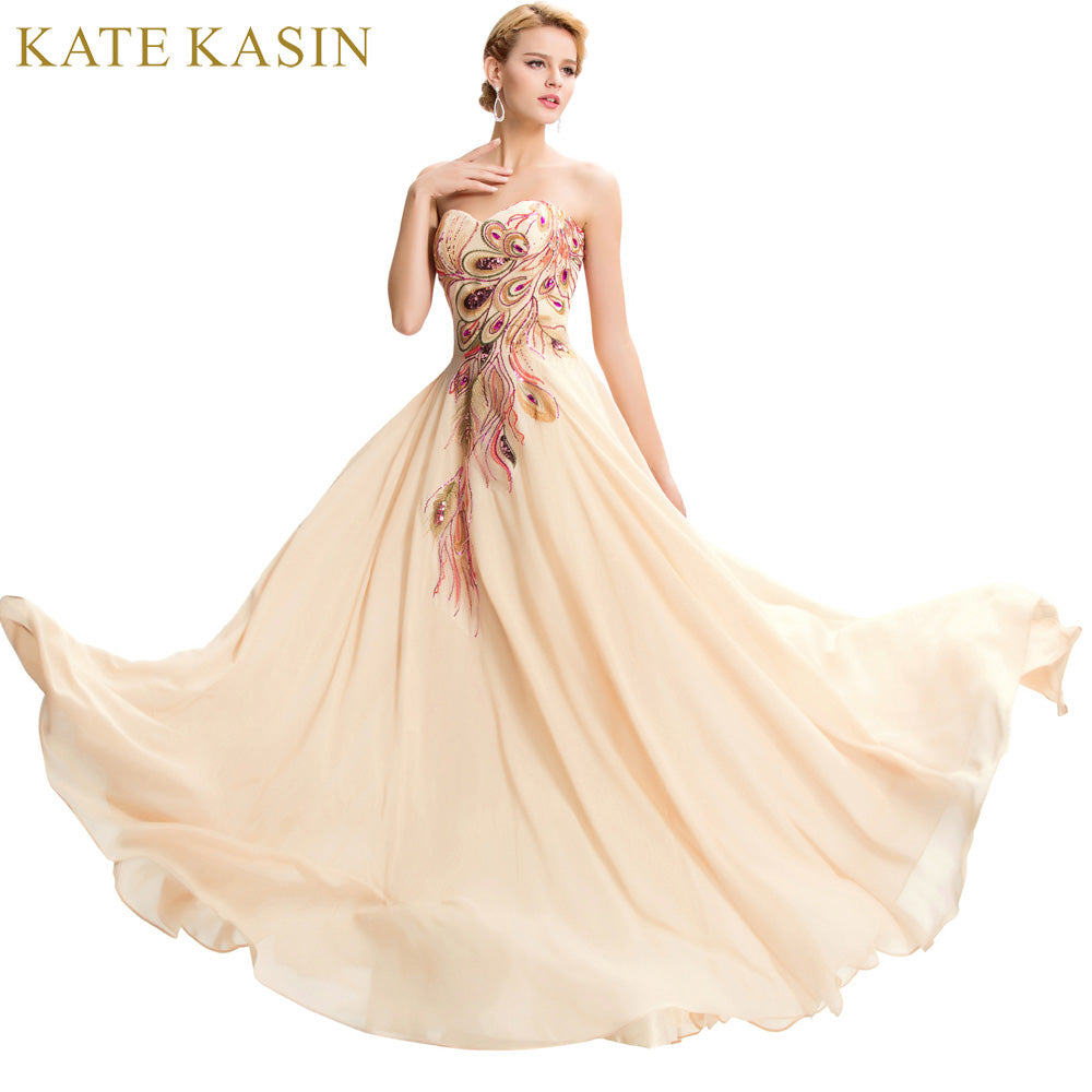 Elegant 2018 Apricot Formal Dress