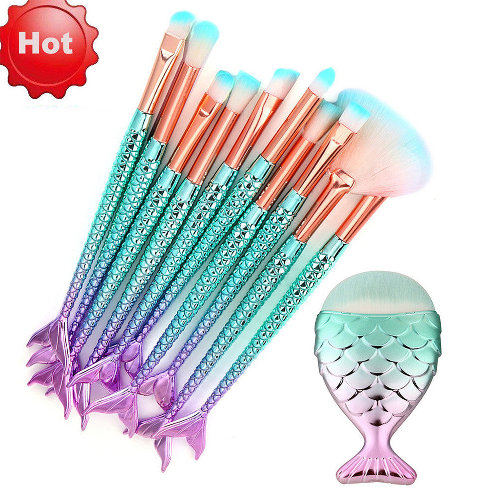 Professional 15PC Mermaid Makeup Brush