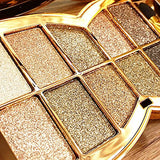 10-Colors Shimmer Eye Shadow Makeup Palette Glittering