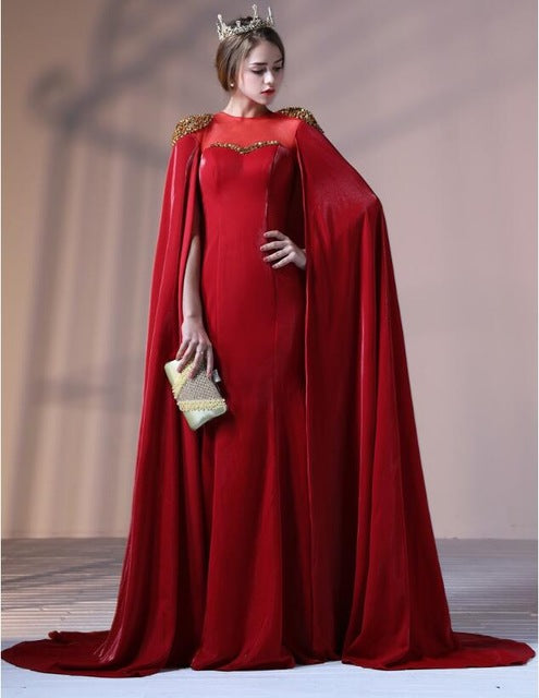 Vintage Long Dubai Evening Dress