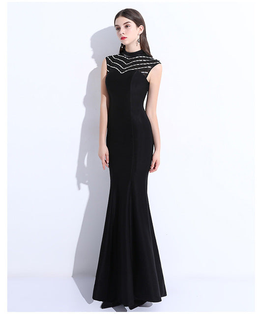 Black Evening Dress Long Mermaid