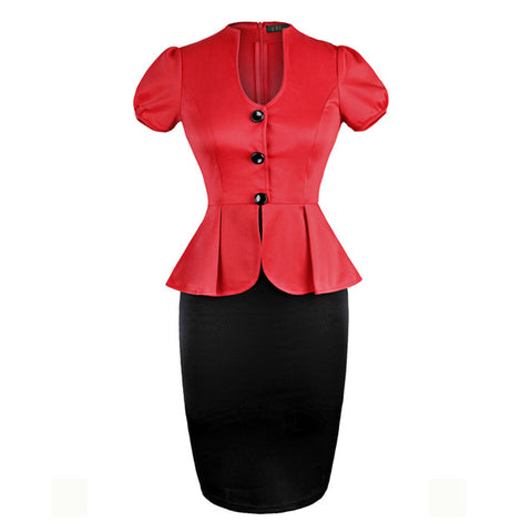 Ladies Summer work dress 2018 Office Elegant