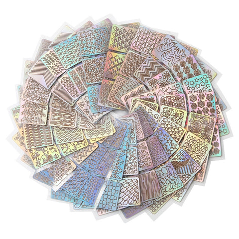 12pcs DIY Nail Art Hollow Stencil Sticker