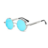 Round Flat Mirror Sunglasses Vintage