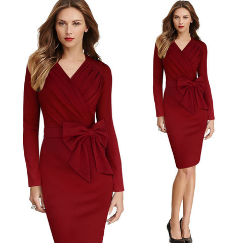 2018 Womens Bow Dress