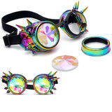 Kaleidoscope Colorful Glasses Rave Festival Party EDM Sunglasses Diffracted Lens