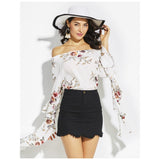 Nude Flower Halter Blouse
