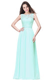 Longue Cheap Coral Lace Dress