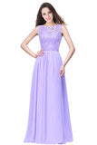 Longue Cheap Coral Lace Dress