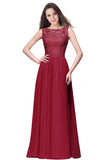 Longue Cheap Coral Lace Dress
