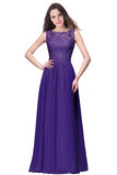 Longue Cheap Coral Lace Dress