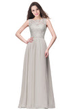 Longue Cheap Coral Lace Dress