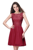 Longue Cheap Coral Lace Dress
