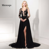 African Black Long Sleeve Dress