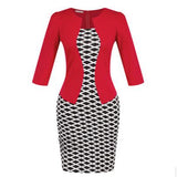 New Fashion Autumn Two Piece Elegant Plaid Work