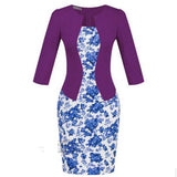 New Fashion Autumn Two Piece Elegant Plaid Work