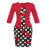 New Fashion Autumn Two Piece Elegant Plaid Work