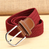 elastic belt knitted canvas
