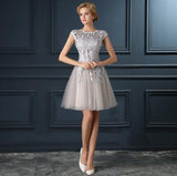 2018 gery collar Lace Up Dress