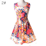 Summer Women Dress 2018 Ladies Print Casual