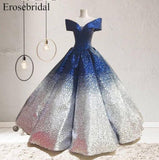 Sparkling V-Neck Evening Dress 2018