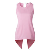 018 Summer New Sexy Sleeveless T-shirt Yellow