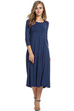2018 New Women Soft Cotton Solid Summer Casual Dress