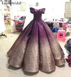 Sparkling V-Neck Evening Dress 2018