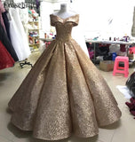 Sparkling V-Neck Evening Dress 2018