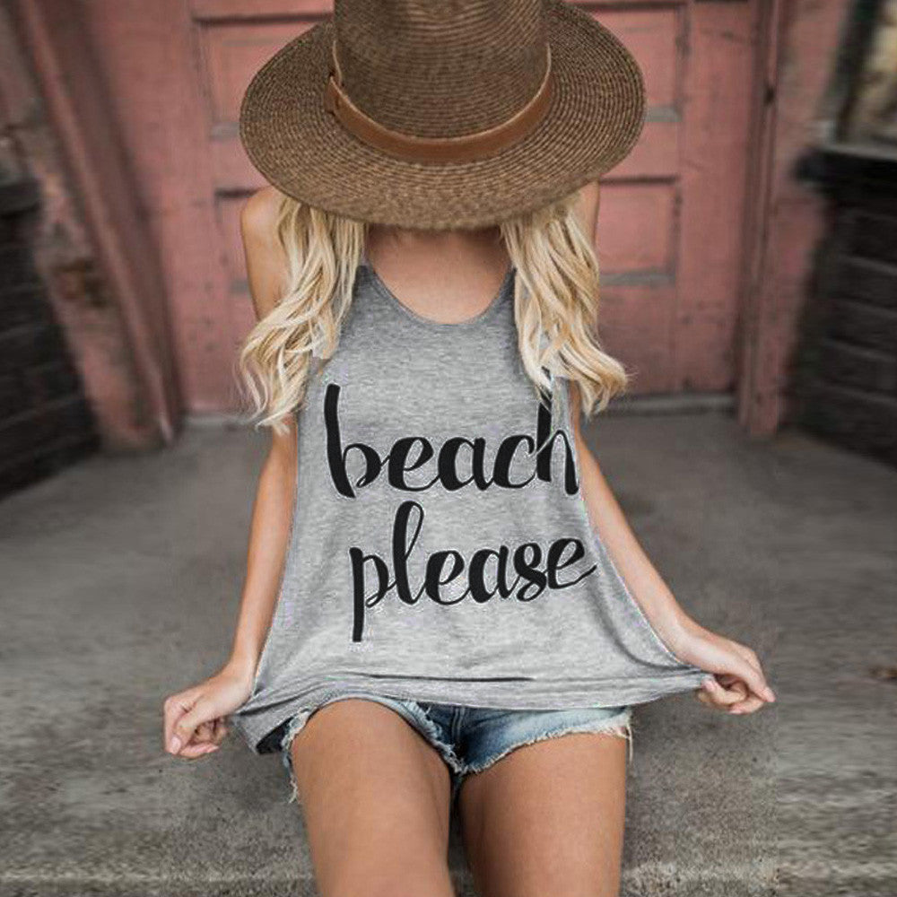 Women Crop Tops Vest T-Shirt