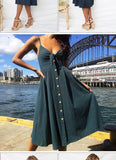Dress 2018 Sexy Deep V Backless Midi Length Tunic