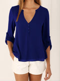 Tops and Blouses Plus Size Chiffon Shirt