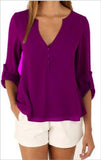 Tops and Blouses Plus Size Chiffon Shirt