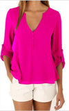 Tops and Blouses Plus Size Chiffon Shirt