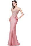 Sexy Burgundy Mermaid Lace Long Dress