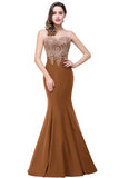 Sexy Burgundy Mermaid Lace Long Dress