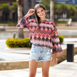 Women Chiffon Blouse Butterfly Shirt