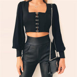 Missufe Fashion Sleeve Blouse Shirts
