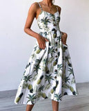 Print Casual Sexy Fashion Dress
