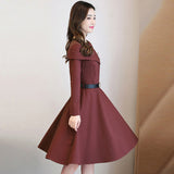 Elegant Dress Formal Long Sleeve Slim Office