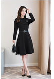 Elegant Dress Formal Long Sleeve Slim Office