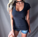 5XL T-shirt Women Sexy Deep